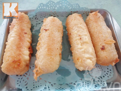 Bánh cốm dừa bọc chuối chiên nóng hổi - 10