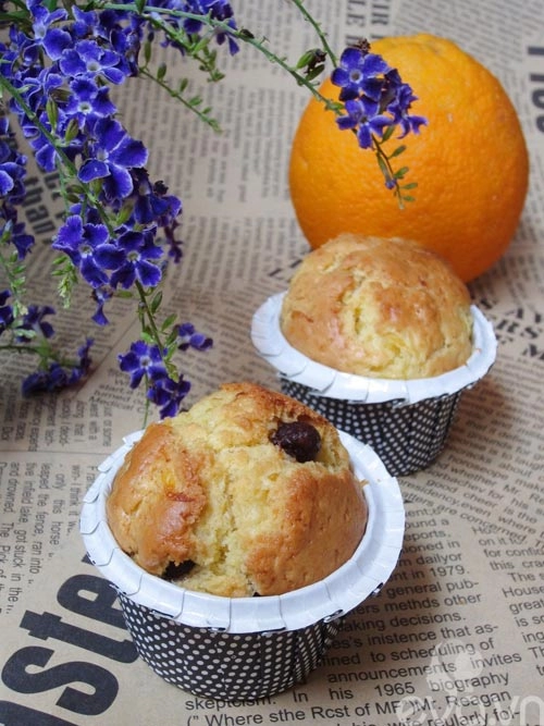 Bánh muffin cam và sô cô la thơm ngon - 9