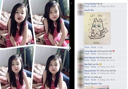 Bé gái thái nguyên xinh đẹp hút 13 nghìn likes - 2