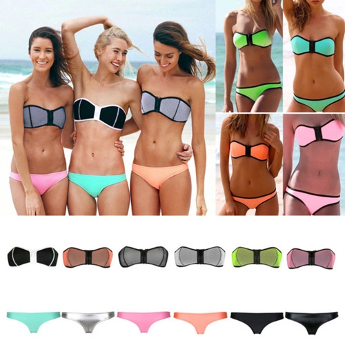 Biển mùa hè siêu hot với trào lưu áo tắm neon colorblock - 3