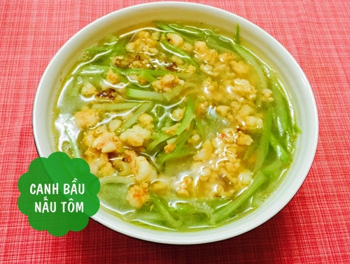 Bữa cơm ngon với mực sốt canh bầu - 3