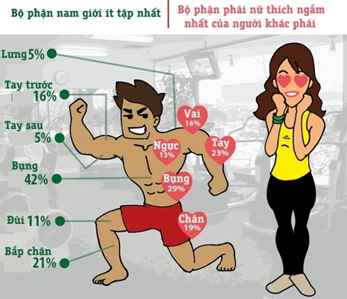 Các cô gái thích ngắm gì nhất trên cơ thể 1 chàng trai tập gym - 1