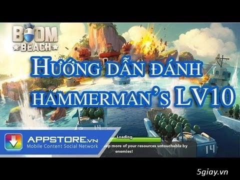 Cách đánh vượt ải hammermans lv 10 trong boom beach - 1