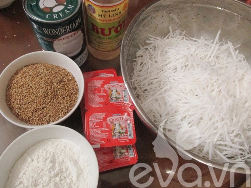 Cách làm bánh trung thu nướng nhân sữa dừa - 2