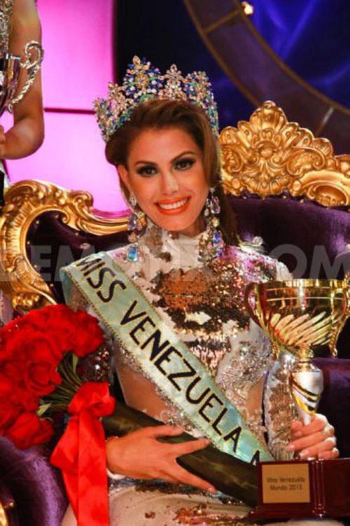 Cận cảnh nhan sắc kiều diễm của tân hoa hậu venezuela - 3