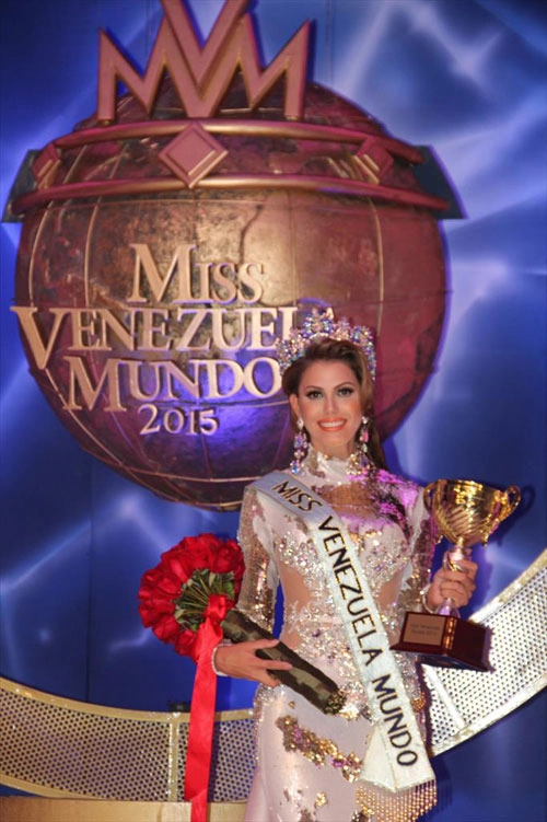 Cận cảnh nhan sắc kiều diễm của tân hoa hậu venezuela - 4