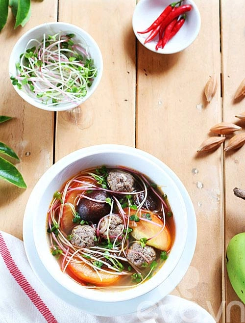 Canh rau mầm thịt bò viên cuối tuần - 9