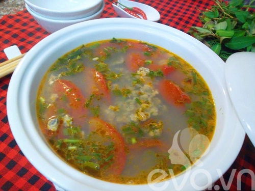 Canh riêu hến chua chua ngon miệng - 9