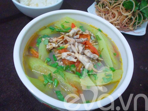 Canh riêu móng tay ngon lạ - 11