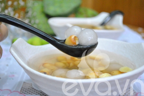 Chè hạt sen trân châu bọc dừa thơm mát - 8