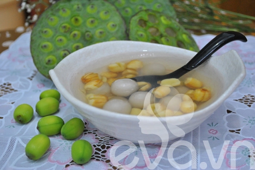 Chè hạt sen trân châu bọc dừa thơm mát - 10