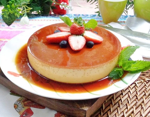 Cheese cake flan béo mềm thơm ngon - 7