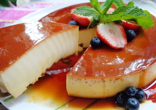 Cheese cake flan béo mềm thơm ngon - 8