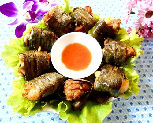 Gà cuộn lá dứa chiên thơm lừng - 10