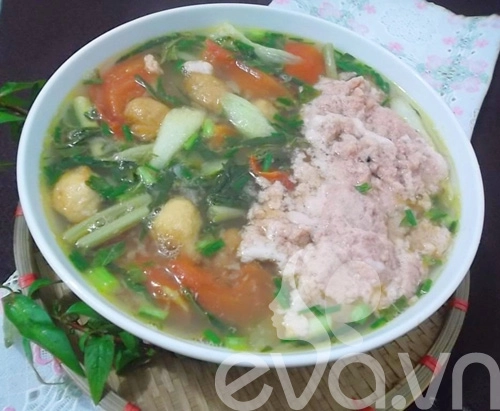 Giản dị canh riêu cua đá - 9