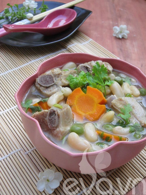 Hấp dẫn canh sườn hầm đậu - 8