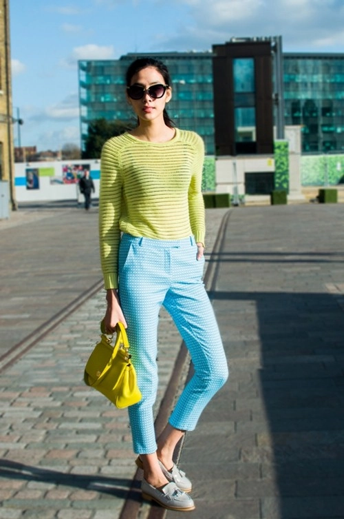 Hoàng thùy diện colorblock dạo chơi london - 5