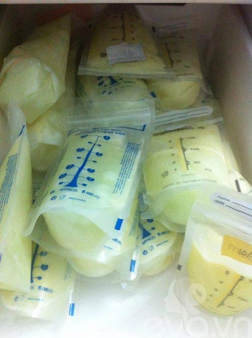 Học mẹ jinjin vắt sữa chất đầy tủ lạnh - 4