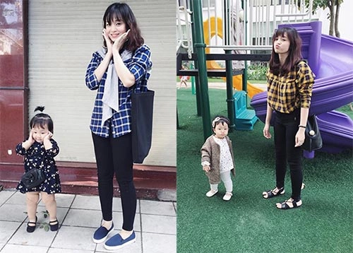 Hot mom hà nội và cô con gái 17 tháng có style cực chất - 7