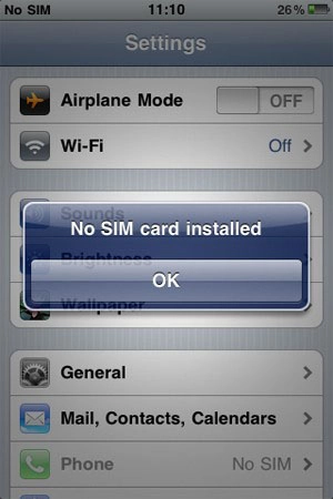 Iphone 4s dính lỗi không nhận thẻ sim - 1