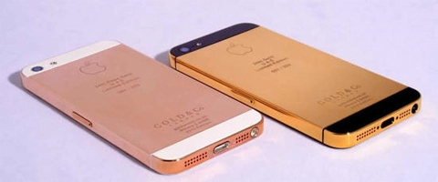 Iphone 5 đầu tiên được dát vàng 24 carat - 1