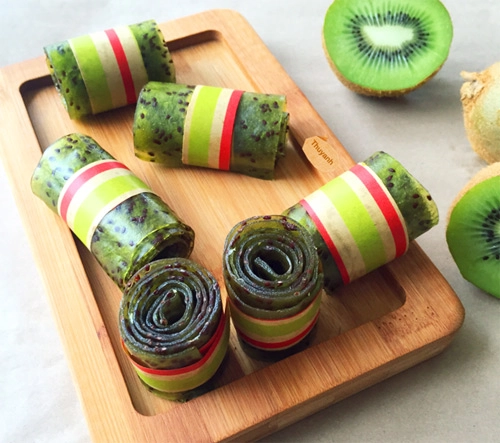 Kẹo cuộn kiwi thơm ngon đẹp mắt cho be - 9