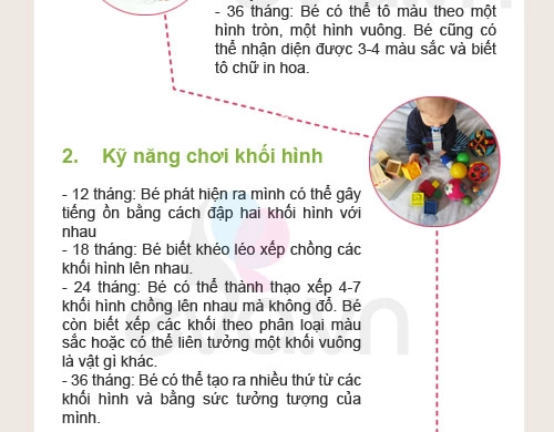 Kỹ năng bé cần theo từng độ tuổi - 2