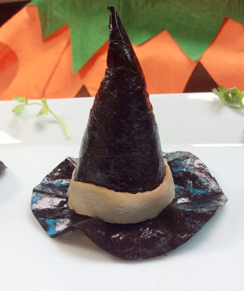 Làm mũ phù thủy cho bữa ăn ngày halloween - 10
