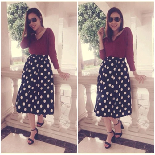 Lưu hương giang cứ mặc màu đỏ là hỏng việc - 1