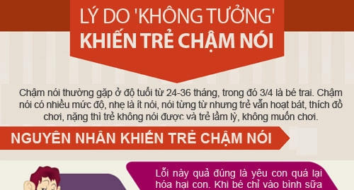 Lý do không tưởng khiến trẻ chậm nói - 1