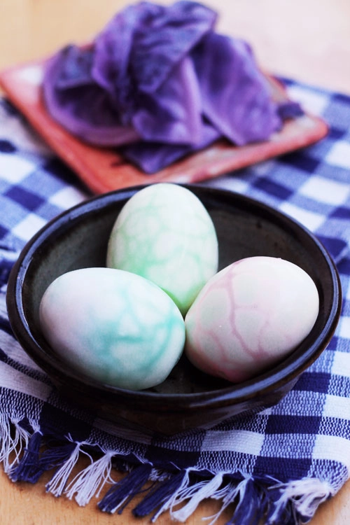Mẹo làm cho trứng luộc nhuộm màu thật đẹp - 6