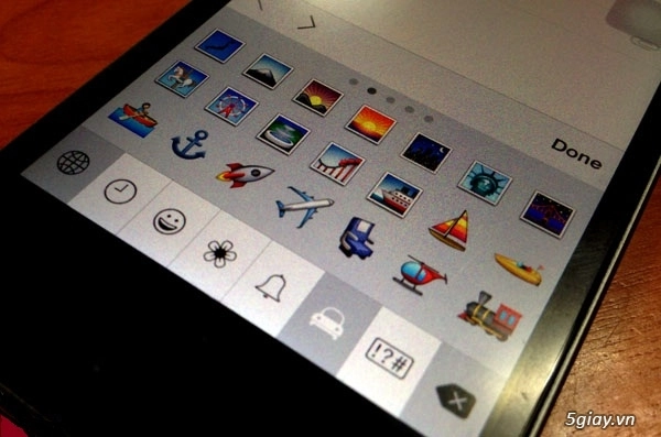 Mở các biểu tượng cảm xúc trên bàn phím iphone ipad - 1