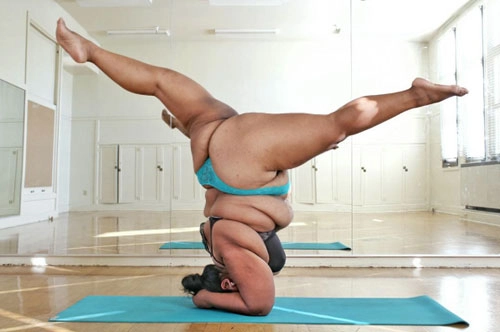 Ngưỡng mộ cô gái thừa cân vẫn tập yoga điêu luyện - 9