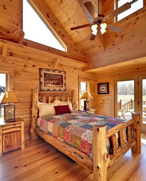 Nóng bừng phòng ngủ gỗ cho mùa đông không lạnh - 8
