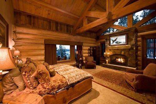Nóng bừng phòng ngủ gỗ cho mùa đông không lạnh - 1