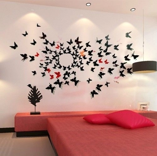 Nửa tiếng bày phòng ngủ như mơ với bướm 3d nghệ thuật - 7