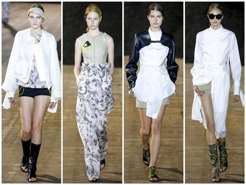 Phillip lim dùng phân hữu cơ trang trí sàn diễn - 3