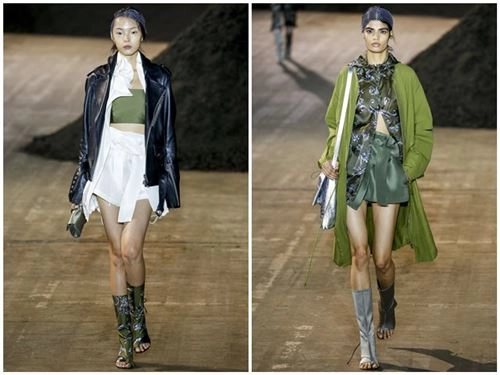 Phillip lim dùng phân hữu cơ trang trí sàn diễn - 4