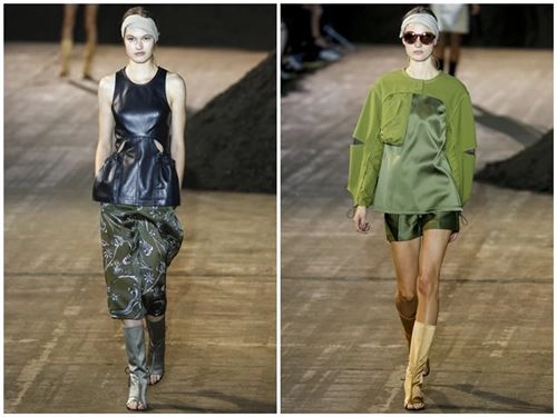 Phillip lim dùng phân hữu cơ trang trí sàn diễn - 5