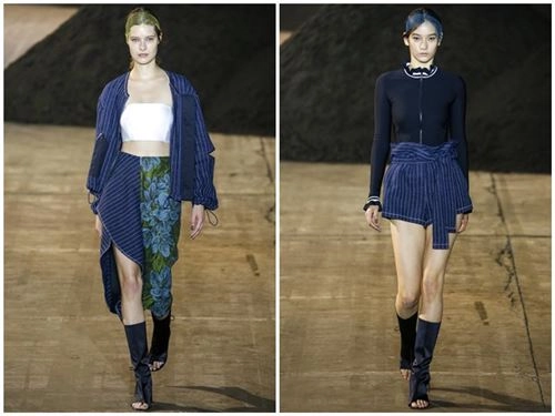 Phillip lim dùng phân hữu cơ trang trí sàn diễn - 11
