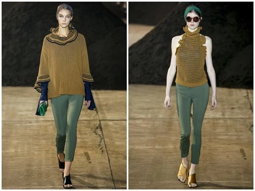 Phillip lim dùng phân hữu cơ trang trí sàn diễn - 17
