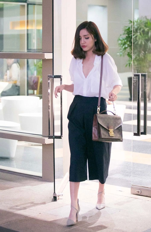 Quần culottes ngày càng tăng độ hot nhờ sao việt - 10