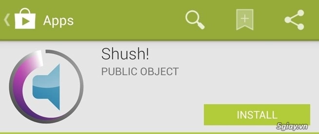 Shush - tự động chuyển chế độ im lặng khi sử dụng điện thoại android - 1