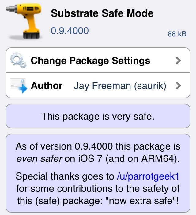 Substrate safe mode 094000 đã tương thích ios 7 và iphone 5s - 1