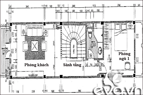 Thiết kế nhà liền kề 60m2 hiện đại ấm cúng - 8