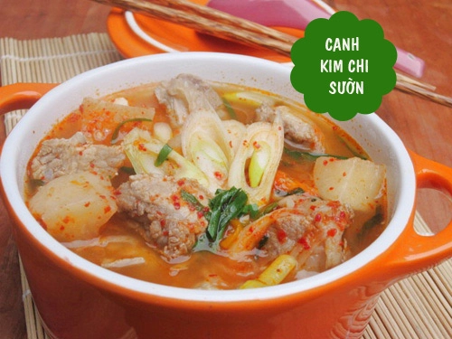 Thịt heo quay áp chảo canh kim chi hấp dẫn bữa chiều - 2