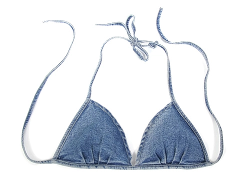 Thu này rộn ràng bãi biển với bikini denim - 1