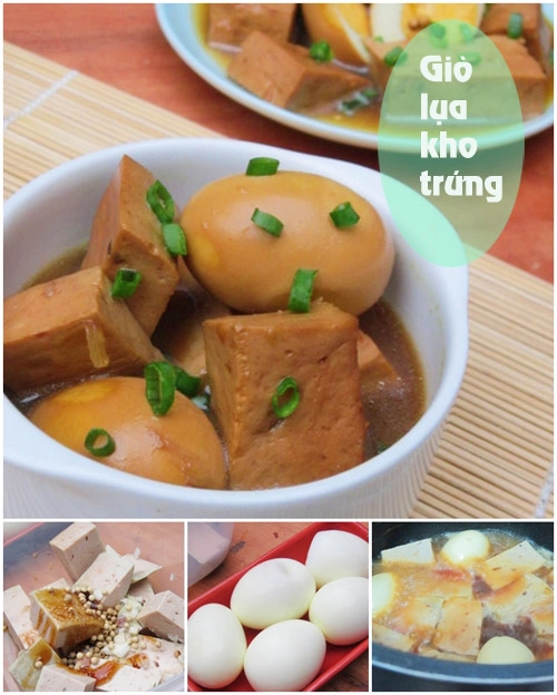 Thực đơn giò kho trứng canh khoai sọ - 1