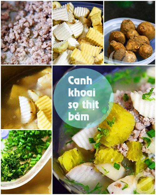 Thực đơn giò kho trứng canh khoai sọ - 2