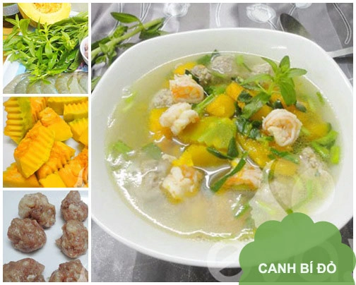 Thực đơn sườn om nước dừa canh bí tôm - 2